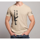 Camiseta Hawise Ak47 Lateral Camiseta Militar