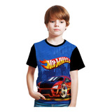Camiseta Hot Wheels Car Adulto E Infantil