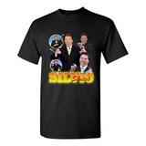 Camiseta Inf-adul E Plus Unisex Silvio Santos Apresentador