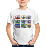 Camiseta Infantil 80's Cassette Tapes Camisa