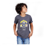 Camiseta Infantil Banda Rock Guns N Roses Bear Cinza