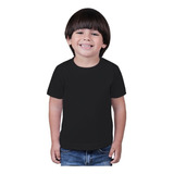 Camiseta Infantil Branca Lisa Camisa Básica Menino 02-14
