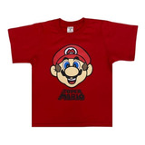 Camiseta Infantil Fantasia Super Mario - Ótima Qualidade