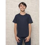 Camiseta Infantil Juvenil Básica 100% Algodão Menino Menina