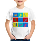 Camiseta Infantil Kite Surf Surfing Pop Art