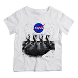 Camiseta Infantil Menino Nasa Beatles Astronauta