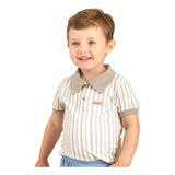 Camiseta Infantil Menino Polo Algodão Fantoni Tam 1 Ao 14
