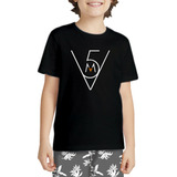 Camiseta Infantil Show Banda Maroon 5 Sugar Pop Rock 2