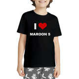 Camiseta Infantil Show Banda Maroon 5 Sugar Pop Rock 3