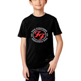 Camiseta Infantil Show Foo Fighters Banda Rock Logo Corrente