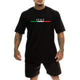 Camiseta Italy Masculina 100% Algodão Basica Premium