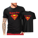 Camiseta Kit Tal Pai Filho Filha Dia Pais Super Pai Herói