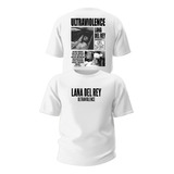 Camiseta Lana Del Rey Album Ultraviolence Frente E Costas