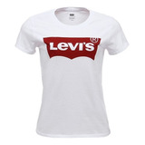 Camiseta Levis Bca Logo Batwing Verm Classic Loja Autorizada