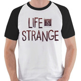 Camiseta Life Is Strange Jogo Game Logo Camisa Blusa Raglan