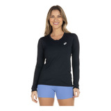 Camiseta Manga Longa Asics Feminina Proteção Uv 50+ Dedeira 