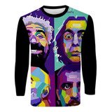 Camiseta Manga Longa Banda Rock Clássico System Of A Down 4