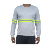 Camiseta Manga Longa Com Faixa Refletiva Proteção Uv