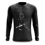 Camiseta Manga Longa Vinland Saga Thorfinn Anime#