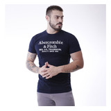 Camiseta Masculina Bordada Marinho Original Tecido Premium