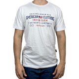 Camiseta Masculina Country Branca American Indian Farm