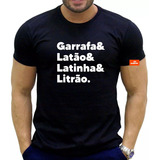 Camiseta Masculina Garrafa E Latão E Latinha E Litrão