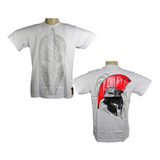 Camiseta Masculina Homem Luta Powered Mma Ufc Gladiador Branco / Preto