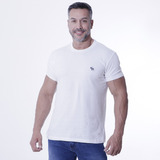 Camiseta Masculina Lisa Algodão Pima Polo Camisa Branca