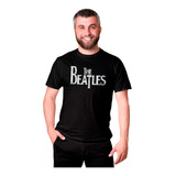 Camiseta Masculina Logo The Beatles Banda Rock Música Camisa