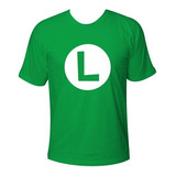 Camiseta Masculina Luigi Camisa Verde 100% Algodão 
