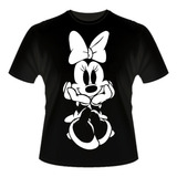 Camiseta Minnie Mouse Camisa Básica Unissex Camisa