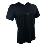 Camiseta Moiadeiros Masculina Logo Em Couro Estilo Cowboy