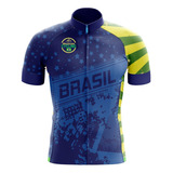 Camiseta Mtb Bike Masculina Roupa Ciclista Brasil 