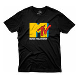 Camiseta Mtv Anos 80 Classic Rock Estilosa Presentes