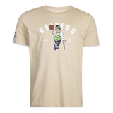 Camiseta New Era Boston Celtics Golf Culture Caqui