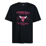 Camiseta New Era Chicago Bulls All Building Preto