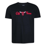 Camiseta New Era Core Chicago Bulls Nba Preto