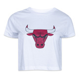 Camiseta New Era Feminina Cropped Chicago Bulls I24053