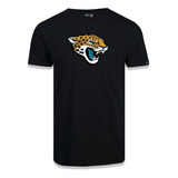 Camiseta New Era Jacksonville Jaguars Logo Time Nfl Preto
