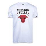 Camiseta New Era Nba Chicago Bulls Basic Time Branca