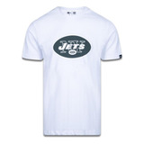 Camiseta New Era New York Jets Logo Time Nfl Branco