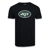 Camiseta New Era New York Jets Logo Time Nfl Preto