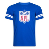 Camiseta New Era Nfl Flag Logo Slim Core Azul