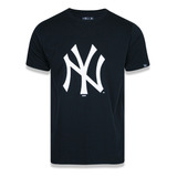Camiseta New Era Plus Size Logo Grande Ny La York Beisebol