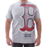 Camiseta New Era Reticula 3 Boston Red Sox - Cinza