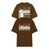 Camiseta Oversized Academia Gojo Satoru Eyes Blue Jutsu Aura