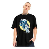 Camiseta Oversized Streetwear Lilo Stitch Michael Jackson
