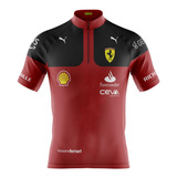 Camiseta Para Ciclismo Masculina Pro Tour Ferrari Vermelha