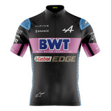 Camiseta Para Ciclista Masculina Equipe F1 Bwt Uv 50+ Bolsos