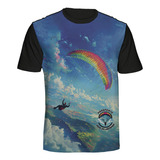 Camiseta Paraglider Parapente Asas Da Liberdade Full Print
